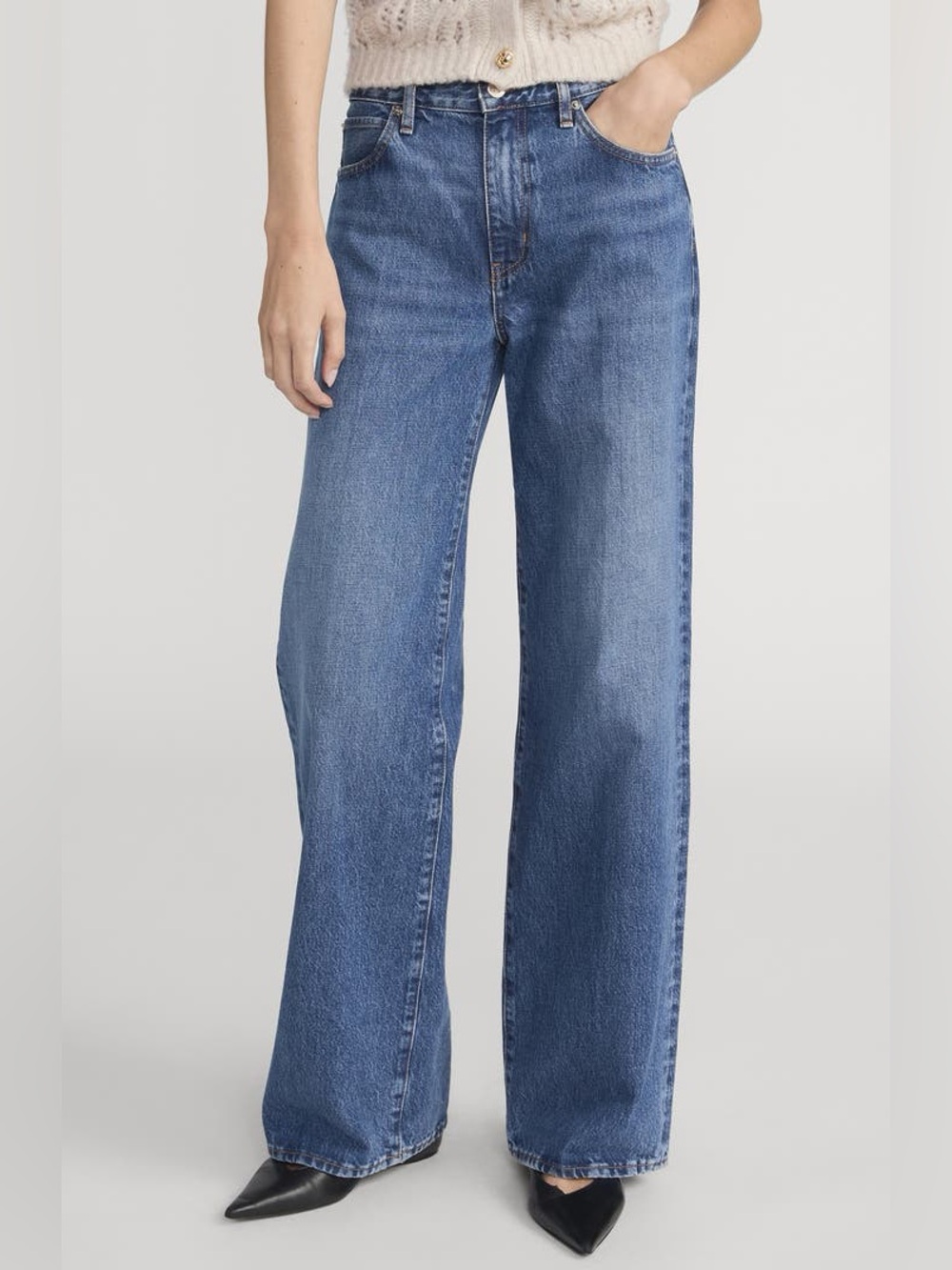 Frame Denim The Stroll High Waist Wide Leg Jeans